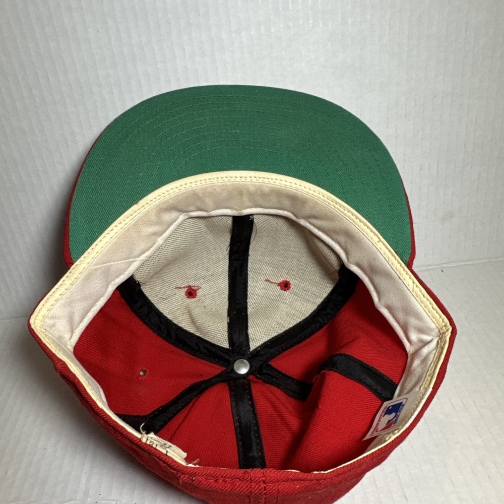 Vintage 80s El Paso Diablos Fitted Hat Baseball New Era Pro Model Wool‎ Cap USA - Picture 4 of 9